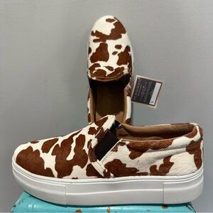 Alcalas Boots Holly Van Classic Slip On Cow Hair Loafer Size 6.5